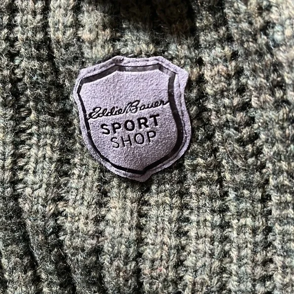 EDDIE BAUER 1/4 ZIP SWEATER MR FIELD GUIDE HEATHER GREEN SIZE 2XL
